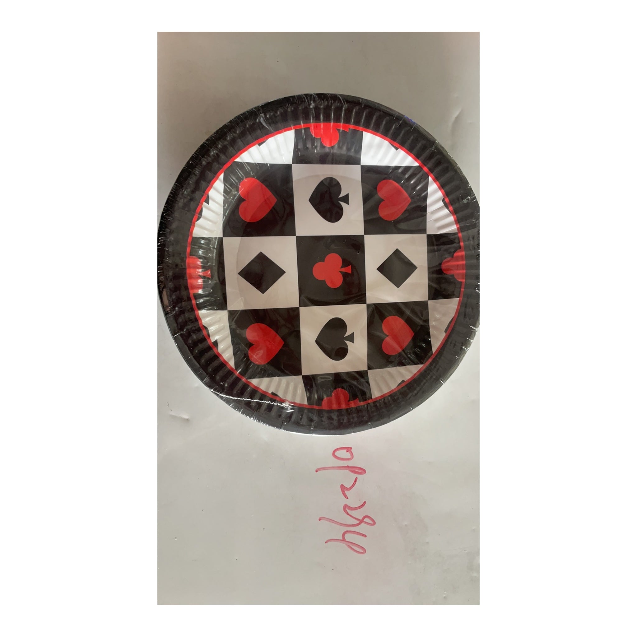 7"Paper Plate 24 ct Casino 24Pk/Cs